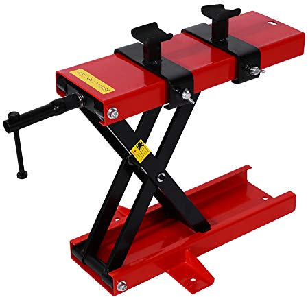 Motorbike Lift 500kg, Motorcycle Jack Manual Assembly Jack Lift Table Scissor Jack, Assembly Stand Assembly Aid for Car ATV Motorcycle Platform Height Adjustable 9.5-50cm