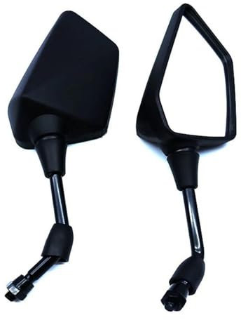 REOKIP Lenkerendenspiegel Motorrad-Rückspiegel 10mm Seitlicher Rückspiegel Für Z750 Z650 Z800 Z900 Er6n Für V&ersys 650 1000 Motorrad Rückspiegel