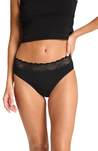 Modibodi Women's Period Hi-Waist Bikini Super 50ml Black L