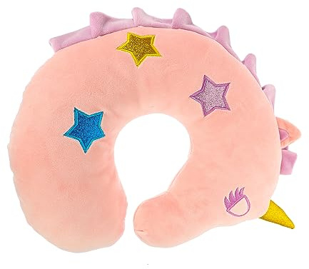 Garneck U-förmiges Design Nackenkissen mit Niedlichem Einhorn Motiv aus Weicher Pp Baumwolle Komfortabler Berührung für Täglichen Gebrauch Zuhause und Büro