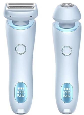 Wiederverwendbarer Damen-Körperrasierer für empfindliche Haut – Sanfte Nass- & Trockenrasur ohne Schnitte & Hautirritationen – 100% wasserdicht – Für Beine, Achseln & Intimbereich