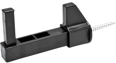 Bricoleva Tope Persianas Exterior con Taco y Anclaje – Grillo para ventanas resistente a los agentes atmosféricos – Apto para marcos con grosor de hasta 60 mm – Accesorio para persianas (a palanca)
