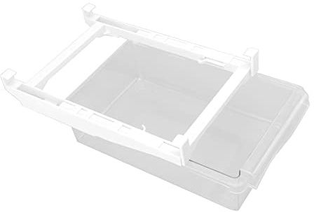 RASTKY Dra Ut Kylskåpslåda - Kylskåpsfack Förlängt Handtag Fjäderhandtag 1 Galler Hängande Kylskåpslåda Mat - Kylhylla Förvaring (Frukt grönsakslåda)