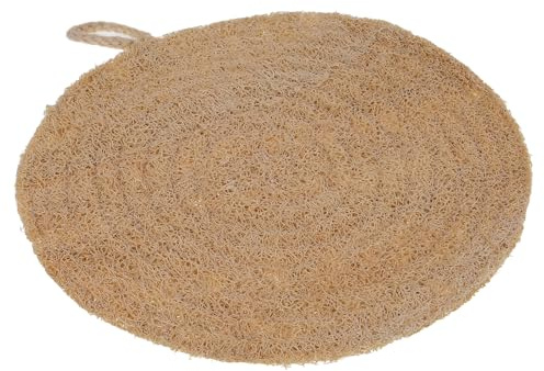 TOVINANNA Dampfgarmatte Luffaschwamm Rund 20cm Antihaftbeschichtet Wiederverwendbar Dampfgarer Einlage für Dim Sum Teigtaschen Gemüse Küche