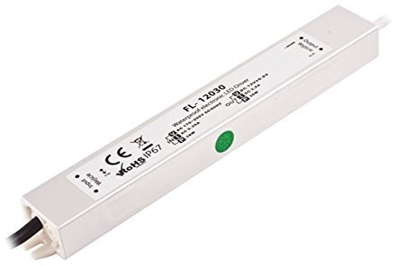 Pianeta-led HV-12030B – Transformateur pour bandes de lumière LED (30 W, 2,5 A, 220 V 12 V CC, IP67)