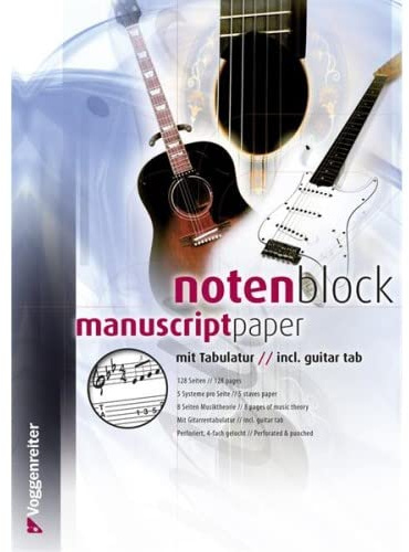 Voggenreiter Notenblock mit Tabulatur