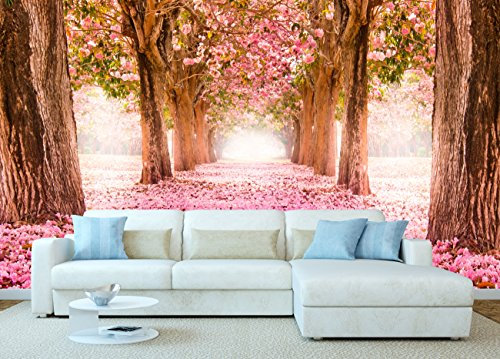 Oedim Fotomural Vinilo para Pared Paisaje Rosas | Económico | Decorativo | 200 x 150 cm | Comedores, Salones, Habitaciones