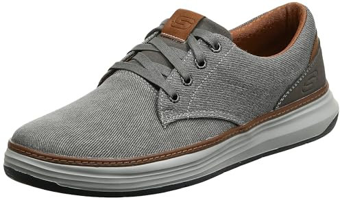 Skechers Men's Skechers Men s Moreno Canvas Oxford Shoe, Beige Tpe 578, 8.5 UK Wide