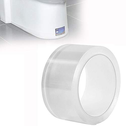 Selbstklebend Dichtungsband Transparent Fugendichtungsband Wasserdicht PVC Anti-mehltau Klebeband Dichtstoff für Badezimmer Küche Toilette Feuchtigkeitsfest Anti-kratzer, 4 Stück,5cmx3m