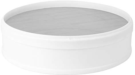 1 Pc Tamiz De Harina De Plastico Cuchara Coladora para Albóndigas Tamiz De Harina De Metal Tamiz De Malla Fina Colador Chino Suministros para Hornear El Plastico Alimento