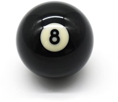 BILMAG Billard Zubehör - Einzelkugel Nr. 8, Schwarz, 57,2 mm - Poolbillard