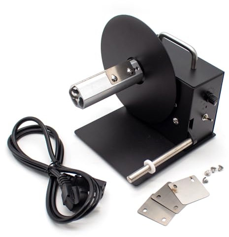 R6pro Elektrischer Etikettenaufwickler, 0–120 U/Min, Verstellbar, Automatischer Papierrollenwickler, Etikettenaufroller, Druckerzubehör