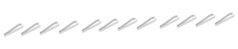 FRCOLOR 12pcs Manual Tweezers Fish Bone Tweezers for Food Hair Removal and Precision