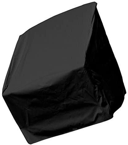 Garneck Housse Imperméable pour Chaise de Balcon et Jardin en Polyester Noir, Confortable et Respirante, Protection Anti-uv pour Mobilier Extérieur