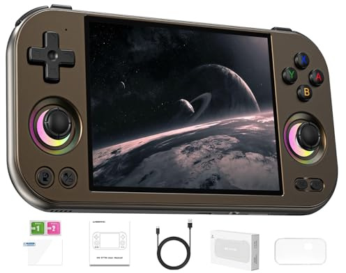 ANBERNIC RG477M Console di gioco portatile, in lega di alluminio CNC Android 14 sistema LTPS da 4,7 pollici touch screen in-cell Dimensity 8300 processore supporta WiFi 6E Bluetooth 5.3 12+256 GB
