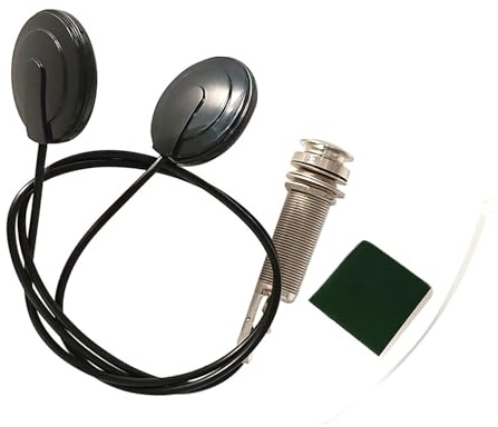 6 35 MM Chitarra Pickup Piezo Contatto Stabile Microfono Autoadesivo Per Basso Violin Banjo Mandolino Ukulele Piezo Trasduttore