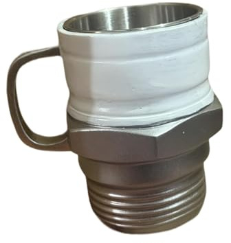 Homyl Tazzine Caffe Particolari Contiene Circa 100-150 Ml, Tazza per Candele di Candela del Motore con Manico, Un Esterno in Resina E Un Rivestimento Interno in Acciaio Inossidabile
