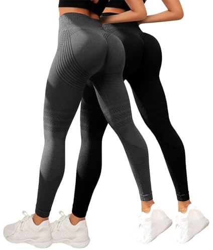 2 Pack Leggins Anticelulíticos Mujer,Leggings Anticelulitis 3D Compresión Lipedema,Leggins Anti Celulitis Deportivos Push Up, Mallas Anticelulitis Mujer Reductores Lipedema
