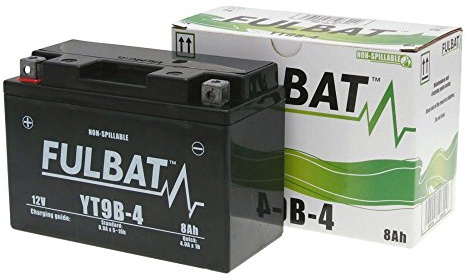 FULBAT Batterie 12 V 8 Ah (FT9B-4) [wartungsfrei & versiegelt] kompatibel für YAMAHA TMAX 500 ccm Baujahr 01-