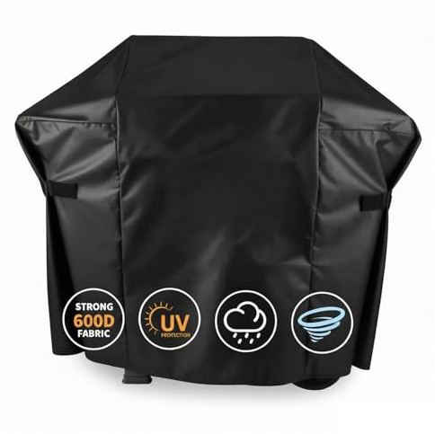 GFTIME Grillabdeckung 122 x 45 x 107 cm 7138 für Weber Spirit I & II E/S-210 220 und Spirit E210, 600D Abdeckung für Spirit 200 Gasgrills, Schutzhuelle