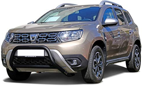 Hansen Styling Parts Schwarzer Frontschutzbügel ø 63,5mm mit EG-Typengenehmigung kompatibel mit Dacia Duster SR (2018-2022) Rammschutz Rammbügel Frontbügel