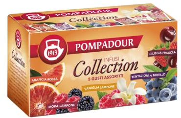 Copete 1913 | Colección de Infusiones en 5 Sabores Surtidos con Sabores Frutales - 5 x 5 Bolsitas de Té (68.75 Gr)