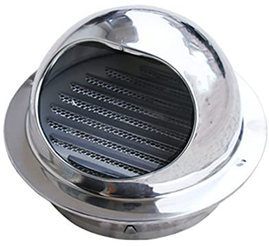 Ø50-300mm, Edelstahl Lüftungsgitter, Ablufthaube Abluftgitter für Kamin Belüftung, Abluft Zuluft Metall Gitter, mit Netz, Wetterfest, für Bad, Küche, Haushalt Werkzeuge (180mm/7.08in)