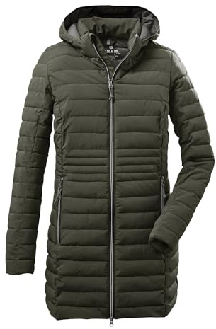 G.I.G.A. DX Casual funktionsparka för kvinnor i dunlook med avtagbar huva Bacarya, oliv, 46, 34275-000