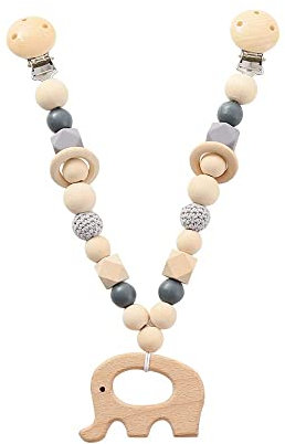 Kinderwagen Kette Holz Kinderwagen Kette für Babys, Kinderwagen Kette Jungen Mädchen für Babys und Kleinkinder, für Mädchen