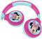 Lexibook Minnie, 2-in-1 Bluetooth Headphones for Kids, Stereo, Wireless, Wired, Kids safe, Foldable, Adjustable, pink/blue, HPBT010MN