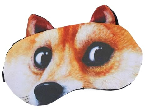 Augenmaske Schlafmaske Baumwolle Schlafende Augenmaske süße Kinder Cartoon Augenabdeckung Augenbindungen Fahren nach Hause Augen entspannen Sie Masken Okular angemessen Augenbinde (Color : Akita)