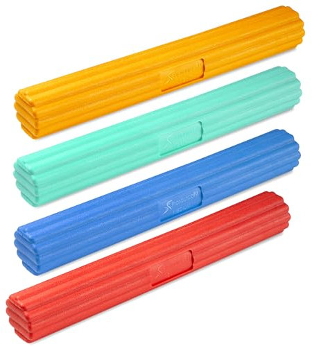 ProsourceFit Flex and Twist Bars Sets and Singles, Resistance Bars for Occupational Therapy, Tennis Elbow Treatment and Wrist Strengthening, 12-in Long Compact Rubber Therapy Tool