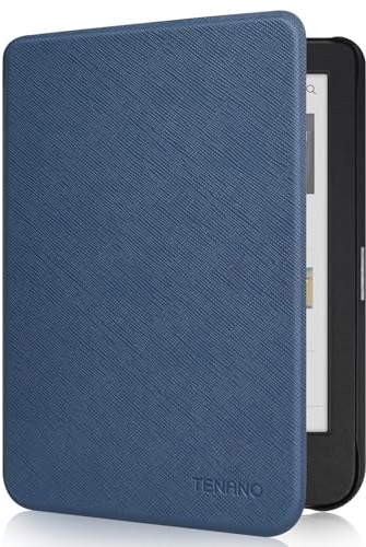 Tenano 6 Fodral till Kobo Clara Colour | BW | 2E, Tolino Shine Colour/Shine 5/4 - Tunt Skyddshölje med Automatisk Viloläge/Väckning - Blått