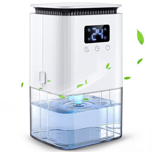 Luftentfeuchter Elektrisch Entfeuchter Keller 1300mL Raumentfeuchter klein Dehumidifier Automatisches Abtauen Mit 7 Farbe Nachtlicht Schlafmodus Entfeuchter Leise für Wohnung Badezimmer Schlafzimmer