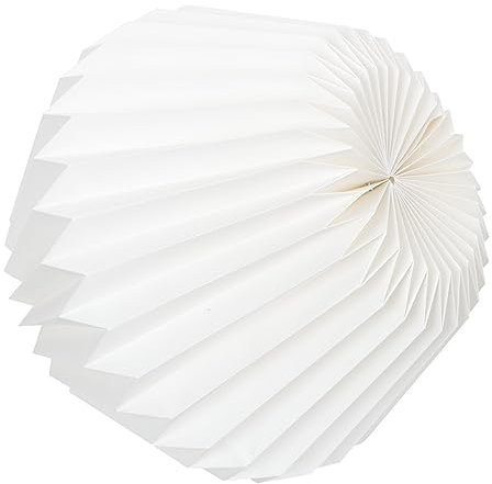 ANDRESLAD Papierlampenschirm Faltbar Aus Papier Hängender Leuchtenschirm Dekorativer Lampenschirm Für Zimmer Und Schlafzimmer Einfache Anwendung Und Entfernung