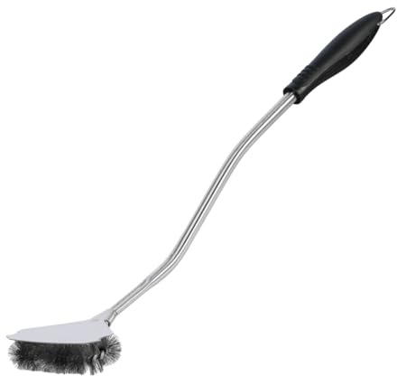 FORNEZA - Brosse avec grattoir pour Nettoyage Four à Pizza, Aluminium de première qualité, Longueur 79,5 cm et diamètre 29,6 cm