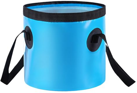 11L Collapsible Bucket – Lightweight Leak-Proof Tub for Plumbers, Reinforced Handles, Space-Saving Design for Tools and Liquid Transport