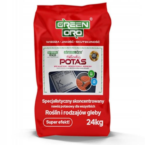 GREEN ORO POTASSIUM 60% 24KG – Hochwertiger Kalidünger für Rasen, Gemüse und Obstbäume