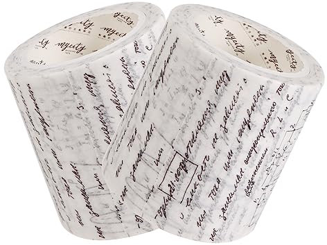 BELLIFFY 2rollen Washi-tape Mit Mathematischen Formeln Dekorative Papierklebebänder Scrapbooking-tapes Für Diy-geschenkeverpackung Und Bastelarbeiten