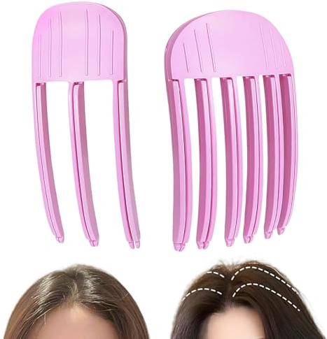 Aucuu 2 Pezzi Pettine per capelli, Clip Della Radice Del Volume, Pettine Per Radici Volume Dei Capelli Ricci, Fermagli per Capelli Volumizzanti Radici, Volume Della Radice Dei Capelli