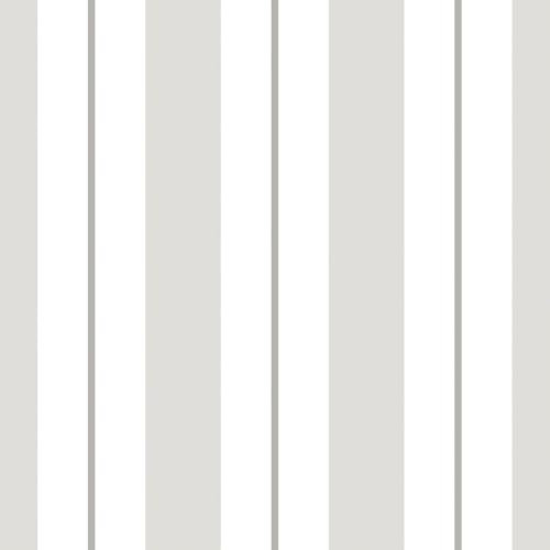 KT·EXCLUSIVE WALL FASHION Vliestapeten | Kinderzimmertapeten, Streifentapeten | 10,05x0,52 m | Colorful Stripes (Weiß-Grau)