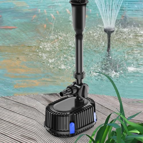 pond Koi Submersible Pump, Filters for Outdoor Water Patterns, Garden Pond Decor, Landscape, 400