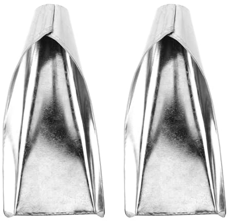 TOMETURE 2 embudos metálicos grandes: cucharón de boca ancha con mango - 3,5 cm/1,37 pulgadas. Embudo de cocina de hierro resistente para el procesamiento de carne de ave y envasado de alimentos