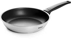 Woll Concept Bratpfanne - Induktiv -, Ø 24 cm, 5 cm hoch, Geeignet für alle Herdarten, Edelstahl, backofenfest bis zu 200°, silber