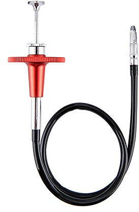 JJC Mechanical Shutter Release Cable with Bulb-Lock for Fujifilm & SLR Cameras with Threaded Screw Hole Shutter Release Button (Red, 40cm/15.7)