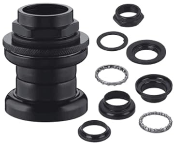CDHPOWER 8pcs 1 Threaded Bicycle Headset Combo- Gas Motorized Bicycle (Black)