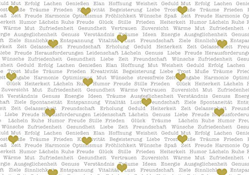 GeschenkpapierVon Herzen - Geschenkpapier für Muttertag, Geburtstag, Valentinstag