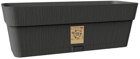 Stefanplast FIORIERA ETHICA 50cm Grafite C/RIS Acqua, Come da Foto