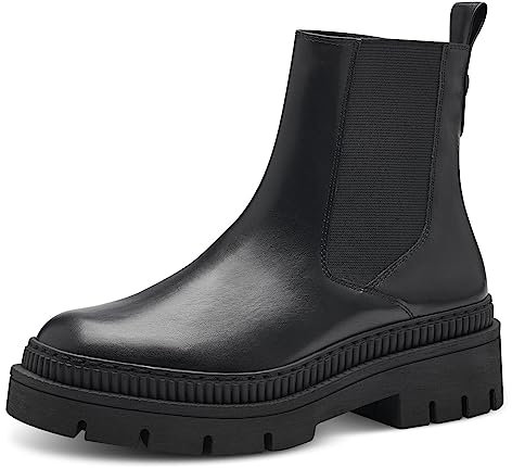 MARCO TOZZI stivali Chelsea da donna vegani senza chiusure color nero (black) 38 EU