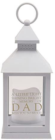Widdop and Co Grey Graveside Memorial Batteridriven LED-lykta – pappa